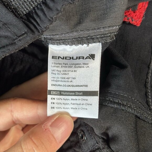 Endura Hummvee Mens Shorts Size XL Black II MTB Baggy Cycling Nylon Pockets Bike - Picture 13 of 16